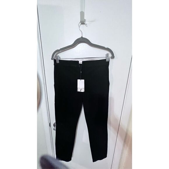 DVF DIANE VON FURSTENBURG GENSIS BLACK PANTS WOMENS SIZE 2 NEW ($178) - Picture 4 of 13